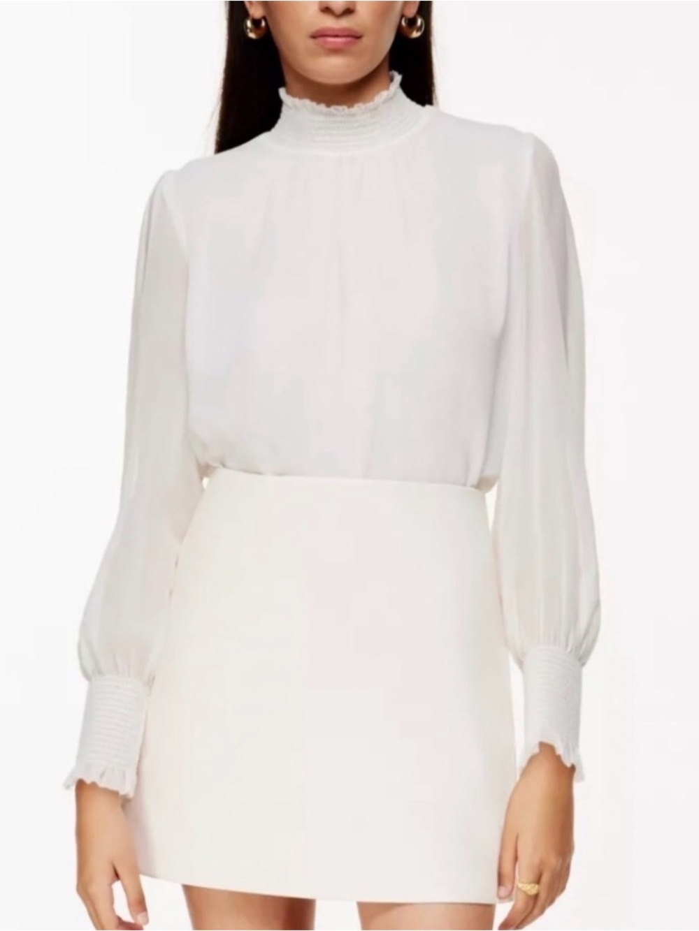 ARITZIA Wilfred Valencia Blouse in Ligh Birch, XS